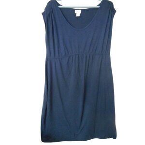 Navy Blue Motherhood Maternity XL sleeveless Tunic Dress Navy blue
